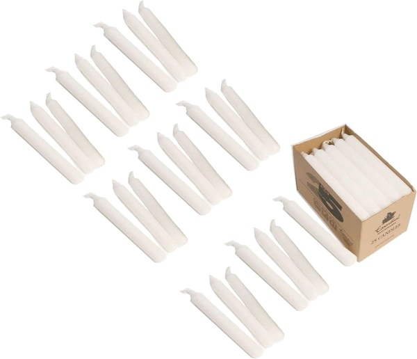 KAV Pack of 25 Tapered Dinner Candle
