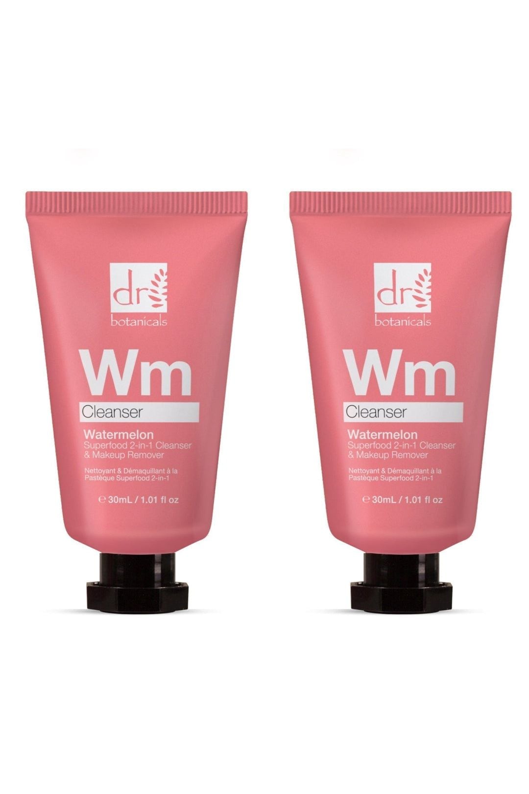 Dr. Botanicals Watermelon Superfood 2-In-1 Cleanser & Makeup Remover 30ml x 2 Duo Set image 1