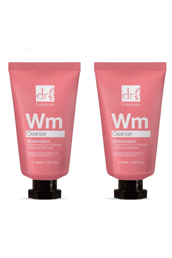 Dr. Botanicals Watermelon Superfood 2-In-1 Cleanser & Makeup Remover 30ml x 2 Duo Set