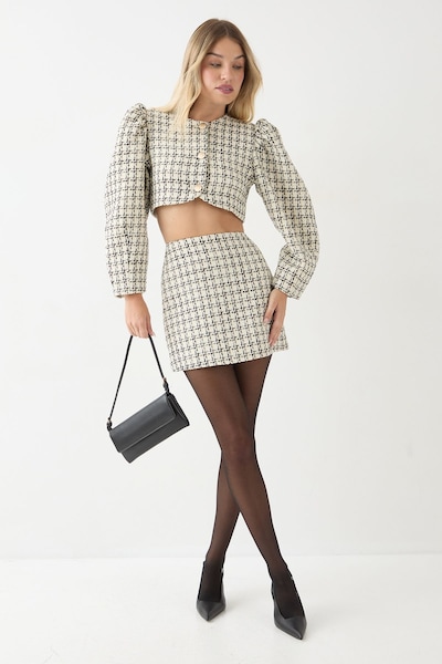 MissPap Premium Boucle mini skirt Mono