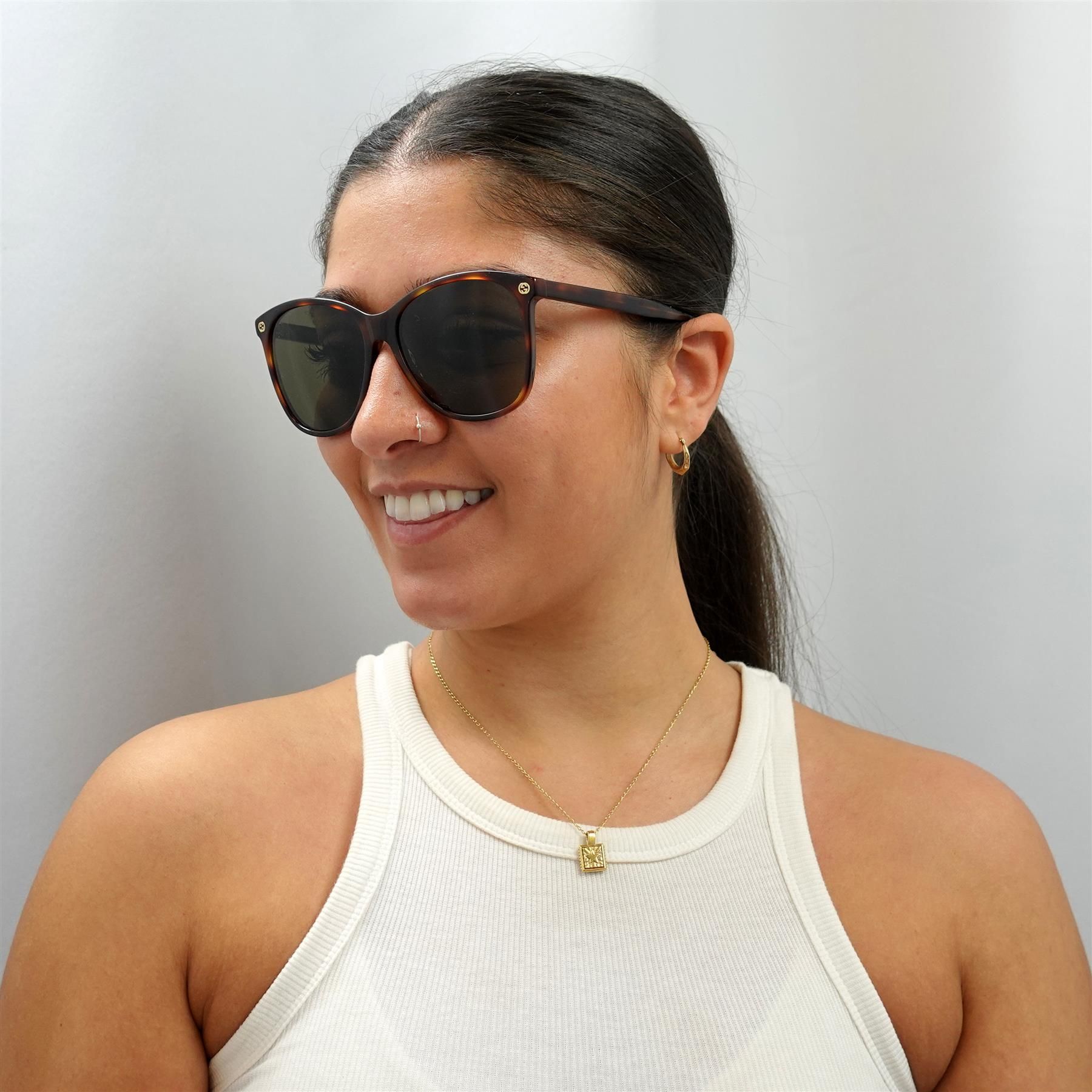 Gucci Round Havana Brown Sunglasses image 4