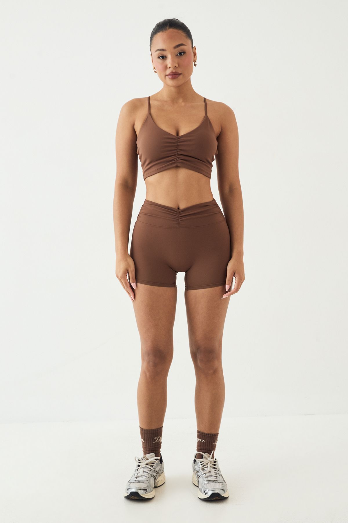 DSGN Studio DSGN Studio Ultra Sculpt Ruched Waist Cycling Short Mocha image 5