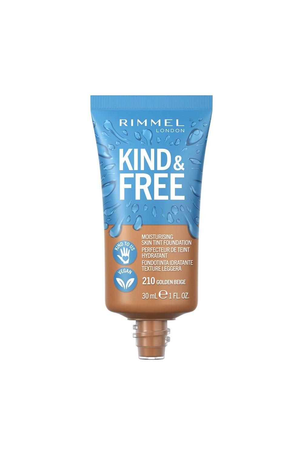 Rimmel London Kind & Free Moisturizing Skin Tint Foundation 210 Golden Beige image 2