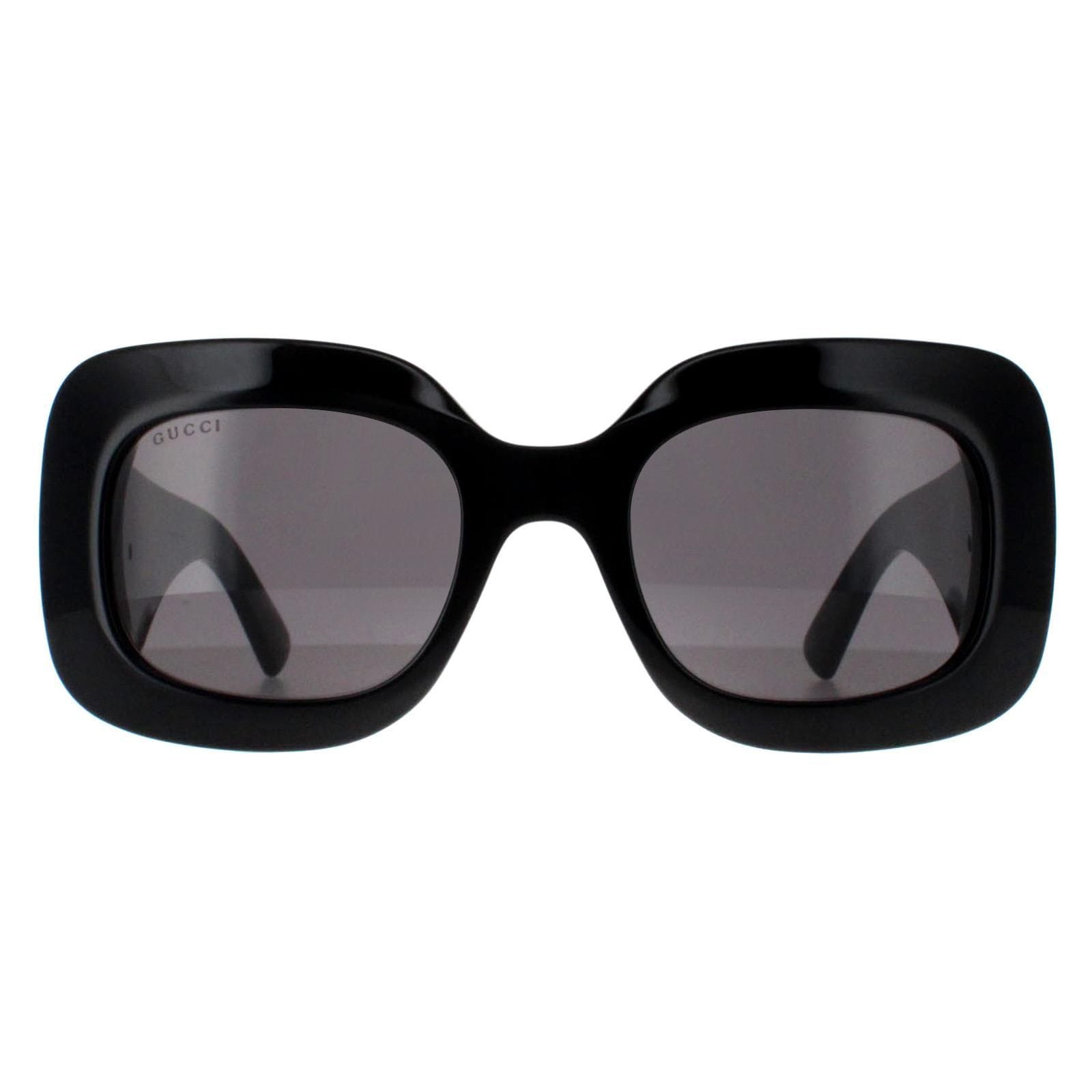 Gucci Square Black with Silver Grey GG1695S image 1