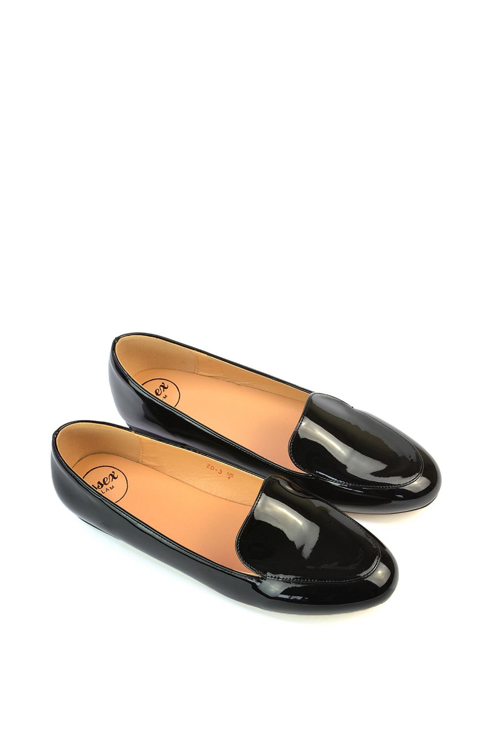 XY London 'Ashleen' Flat Low Block Heeled Slip on Ballerina Pump Shoes image 4