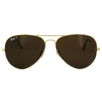 Ray-Ban Aviator Gold Brown Polarized Sunglasses