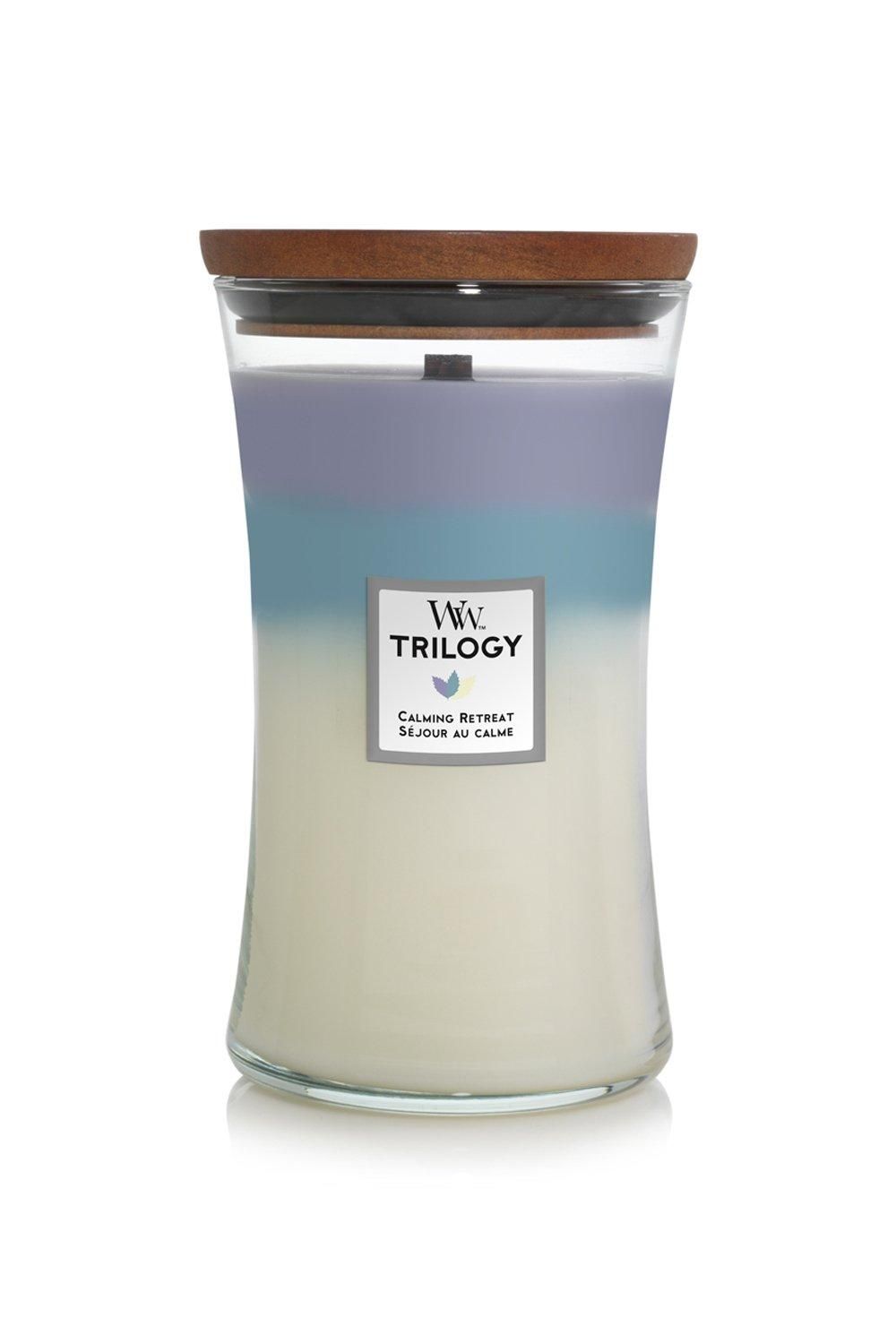 Woodwick Trilogy Calming Retreat Large Candle Multi image 1