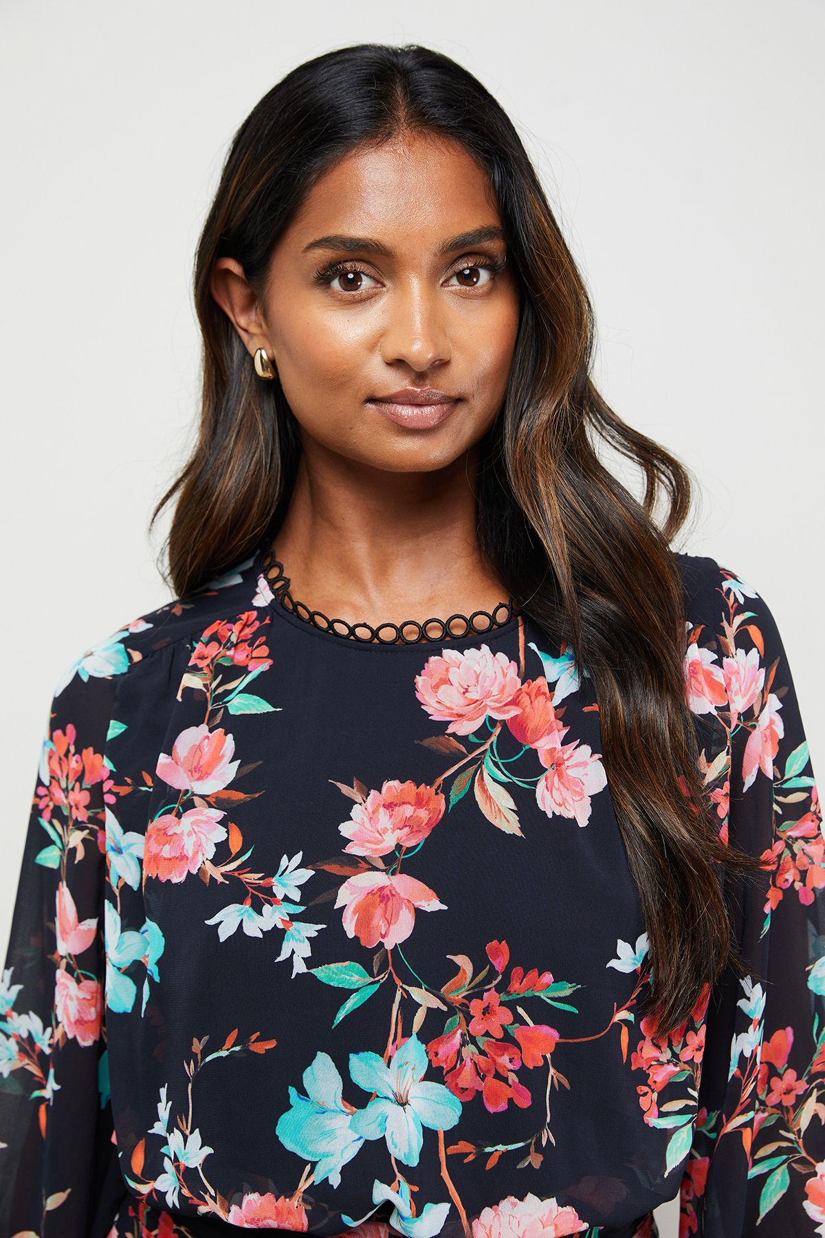 Oasis Boho Long Sleeve Maxi Dress Multi image 4