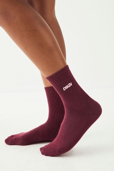 DSGN Studio DSGN Studio Sports Socks Burgundy