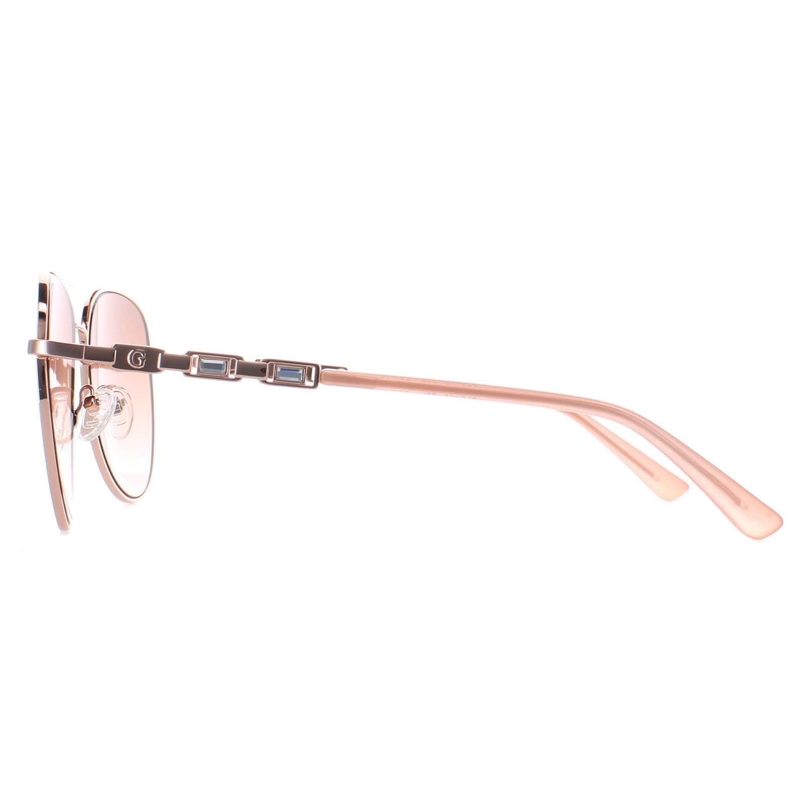 Guess Aviator Shiny Rose Gold Brown Gradient GF6143 image 3