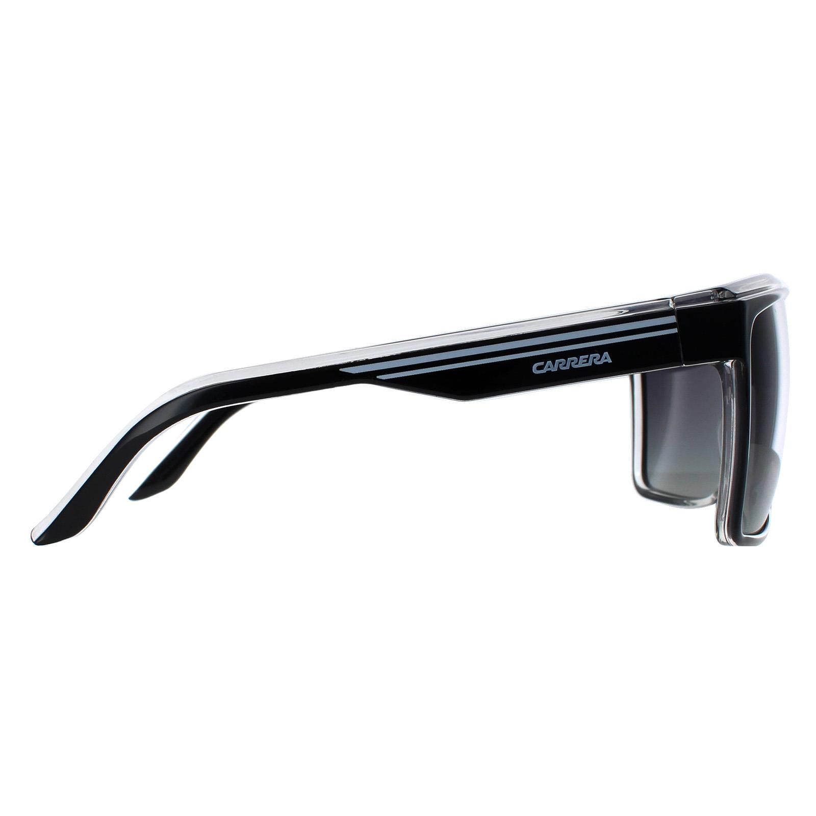 Carrera Shield Black White Grey Gradient Polarized 22 Sunglasses image 4