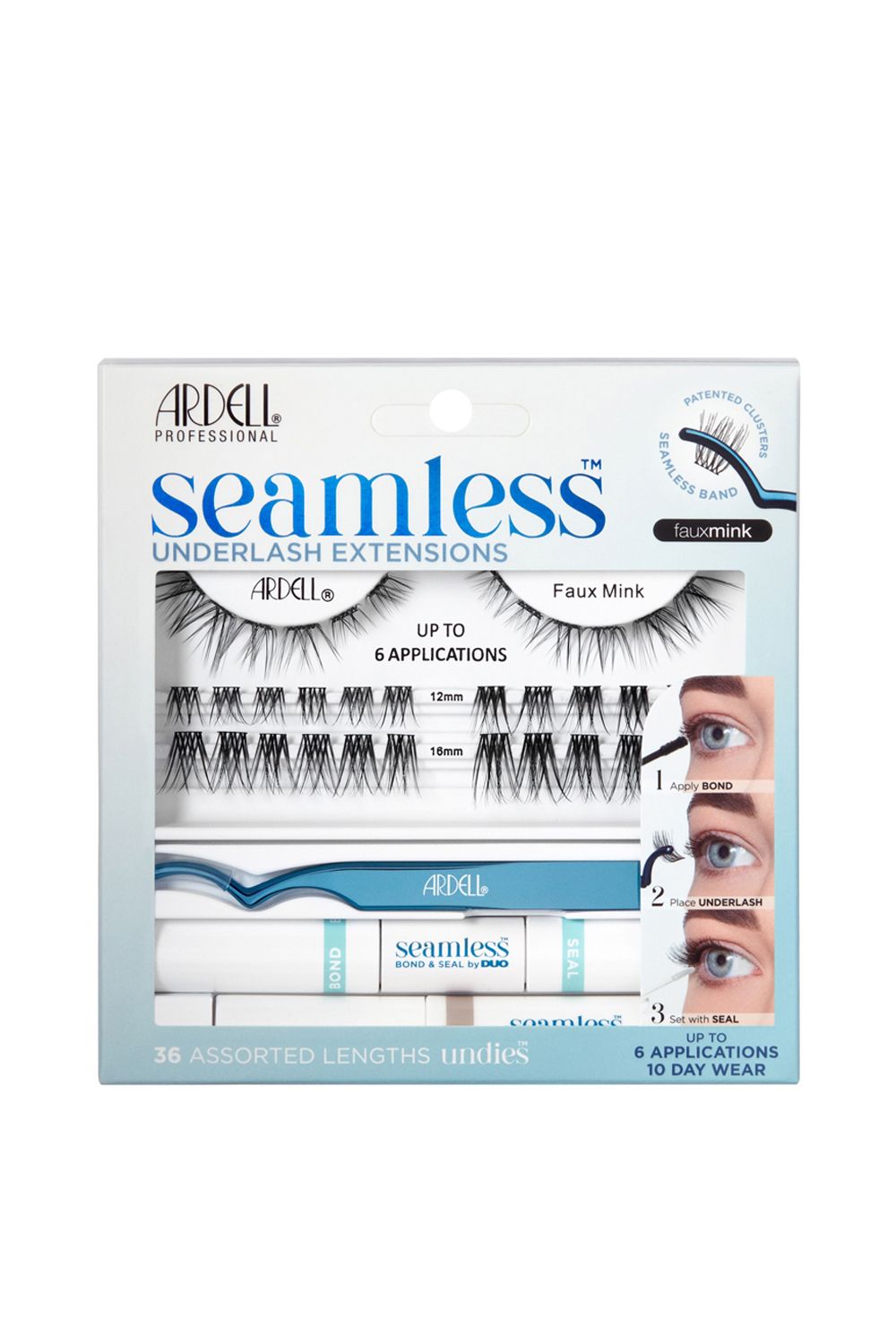 Ardell Seamless Extensions Faux Mink Black image 1