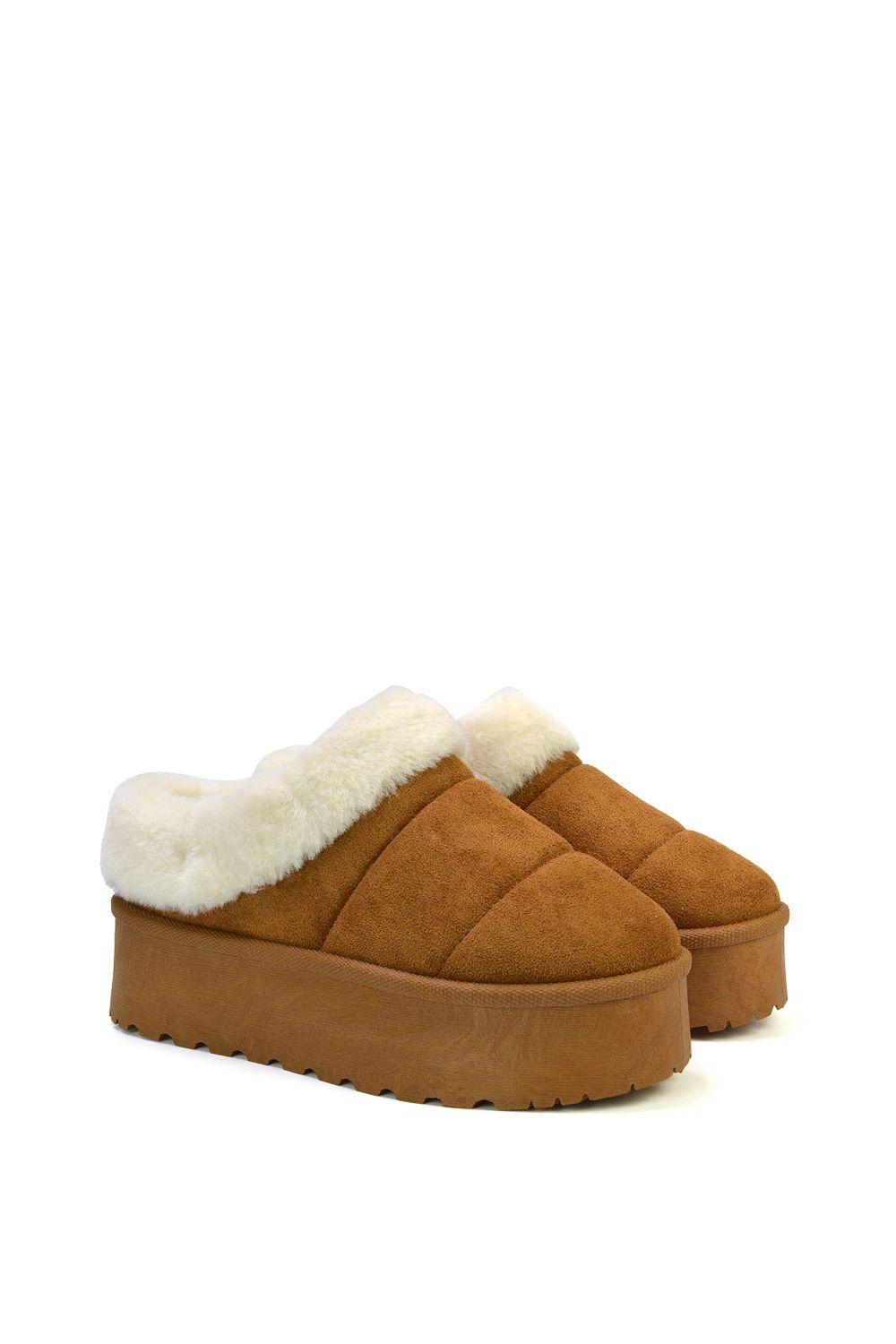 XY London 'Laylin' Faux Fur Platform Slipper Micro Ultra Mini Boots image 4