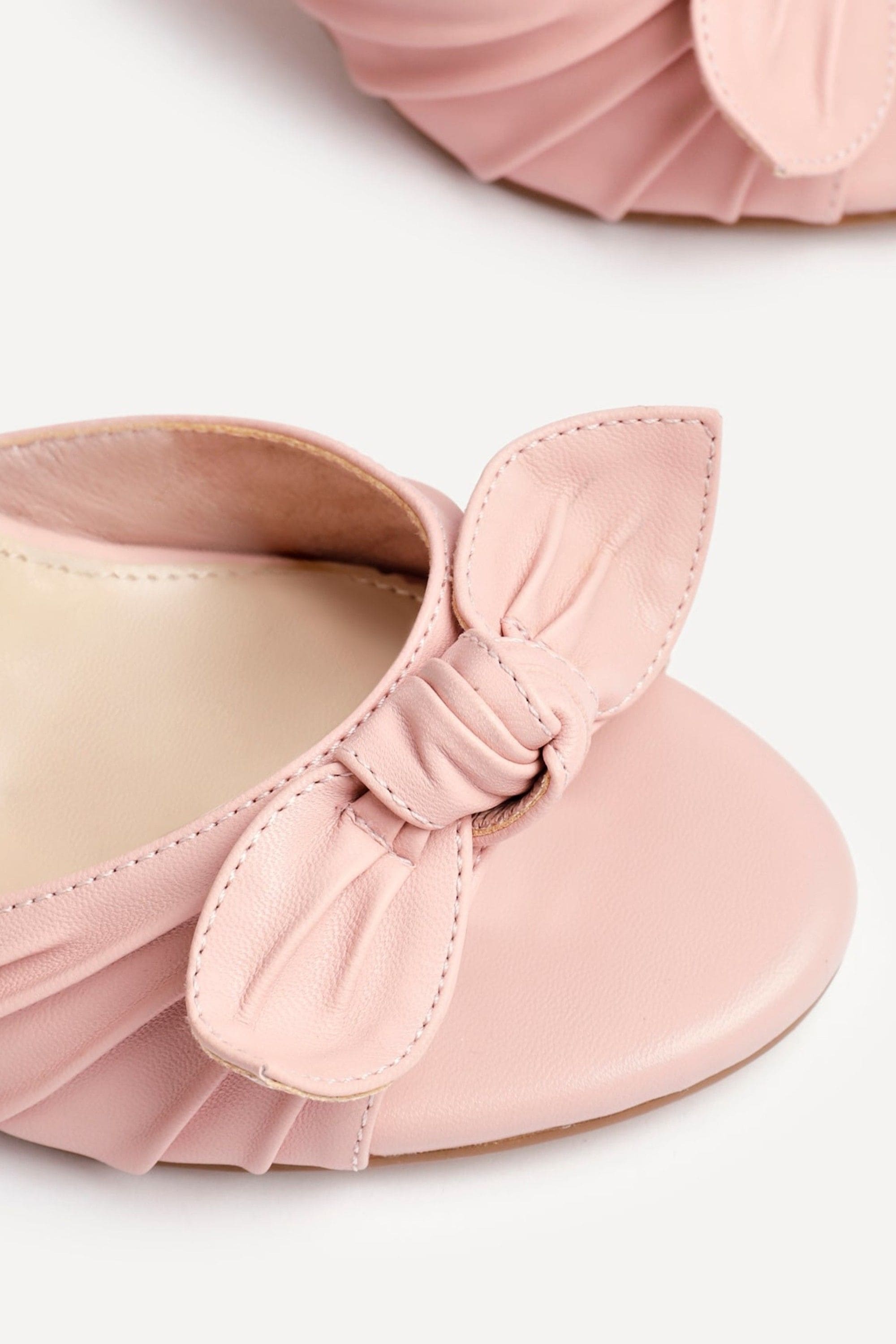 Linzi Darling Dusky Pink Faux Leather Heeled Sandals image 5