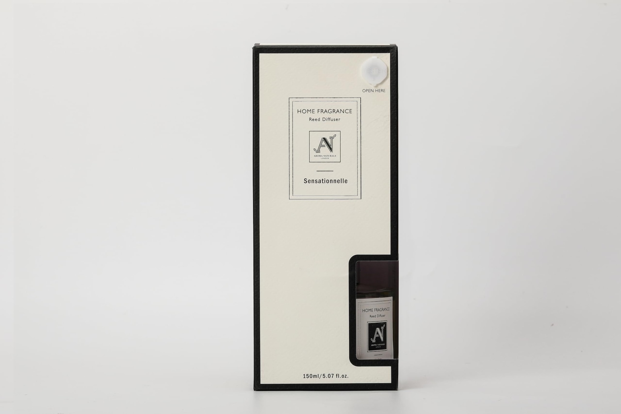 Aroma Naturals Minimalist Luxe 150ml Reed Diffuser with Metal Collar Purete Noir Scent image 1