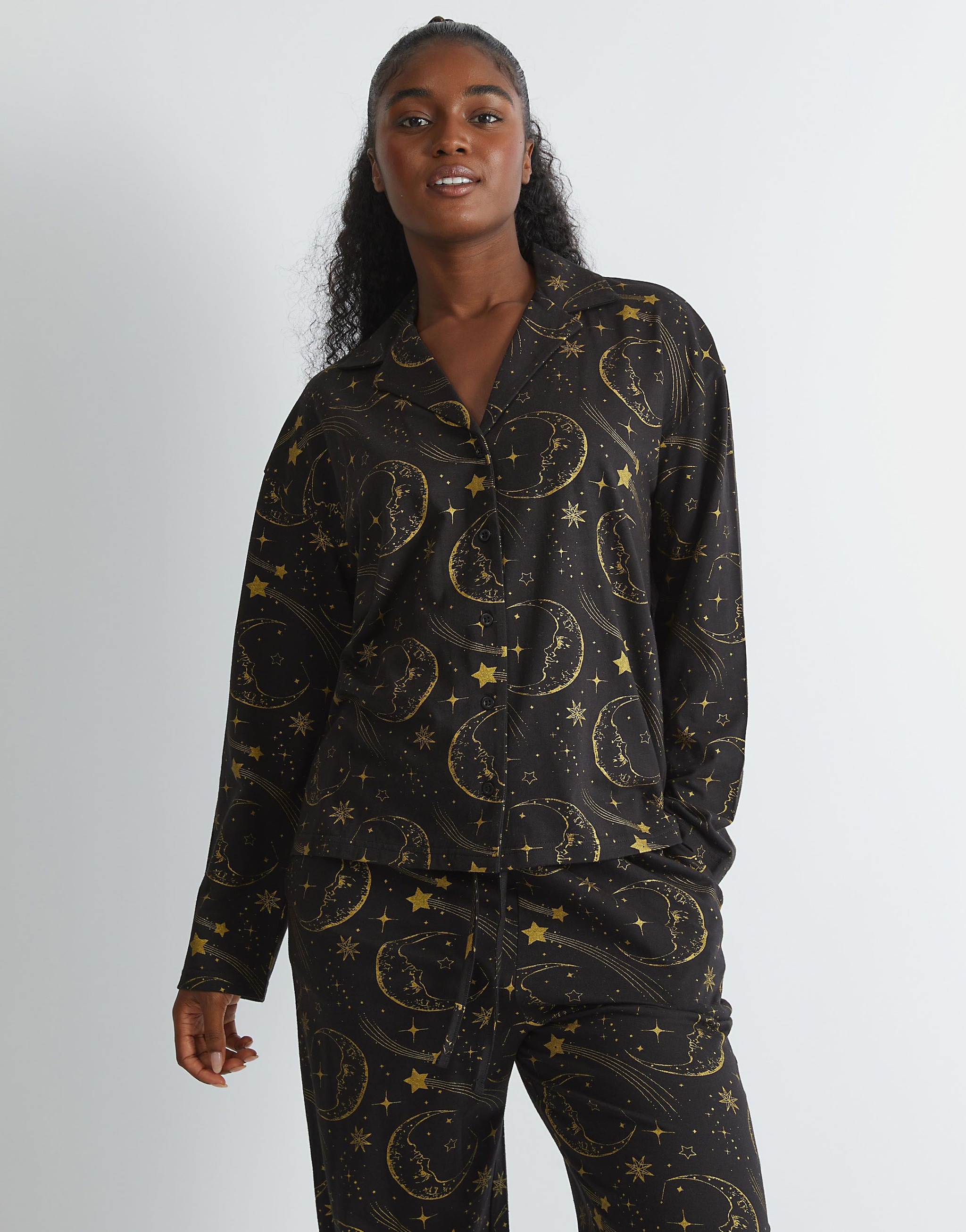 SKINNYDIP Celestial Pyjama Set in Black image 1