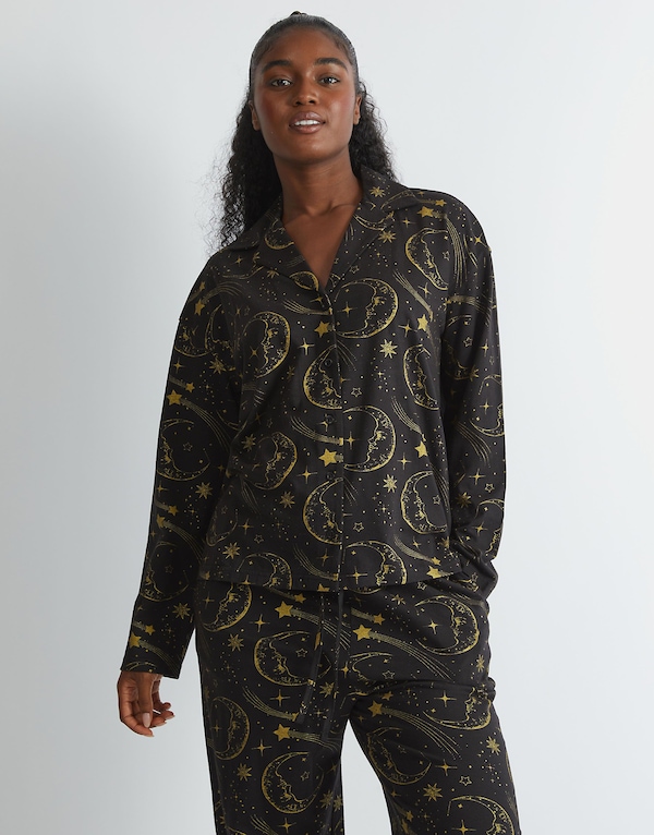 SKINNYDIP Celestial Pyjama Set in Black