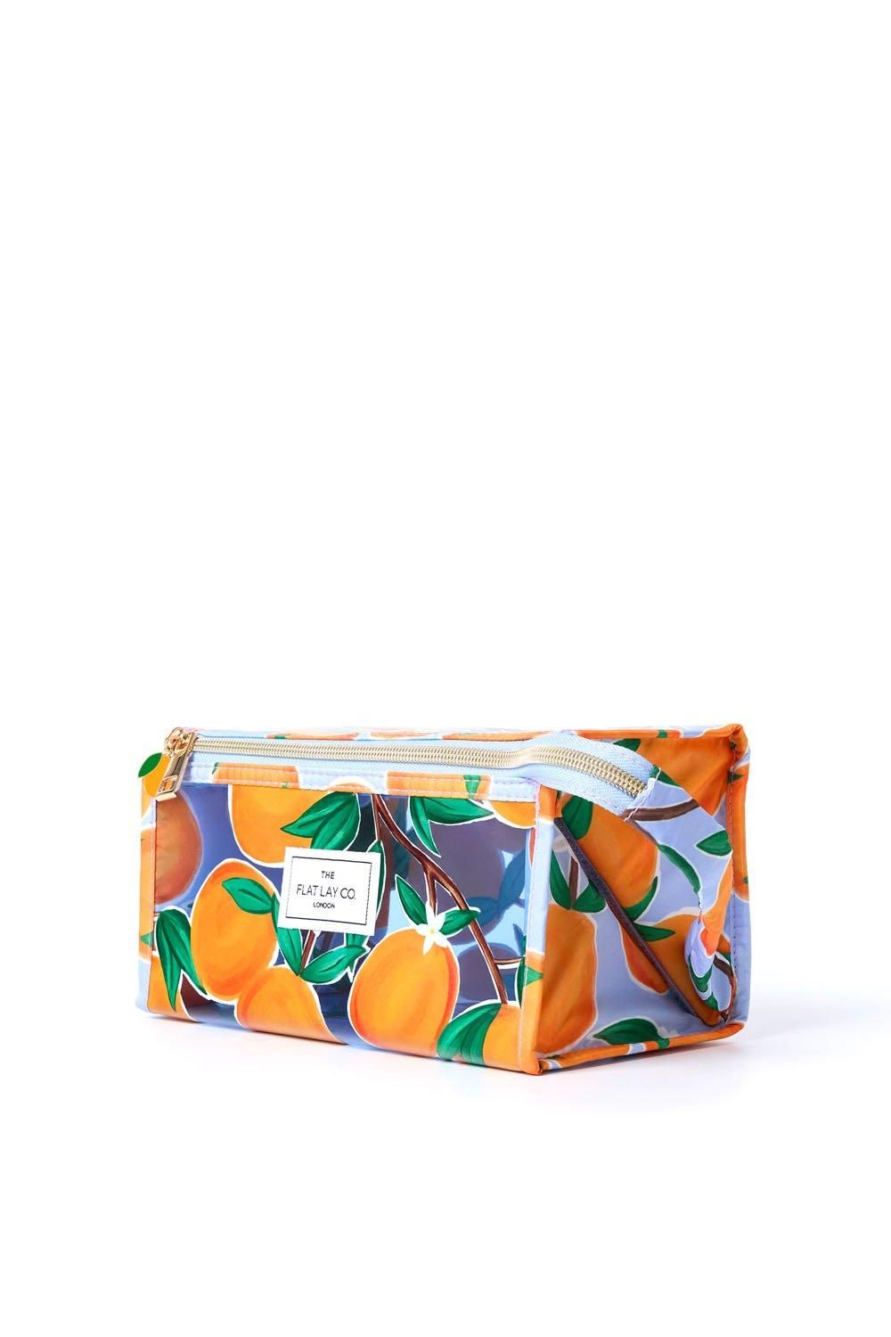 The Flat Lay Co The Flat Lay Co. Jelly Open Flat Box Bag in Mediterranean Oranges Multi image 2