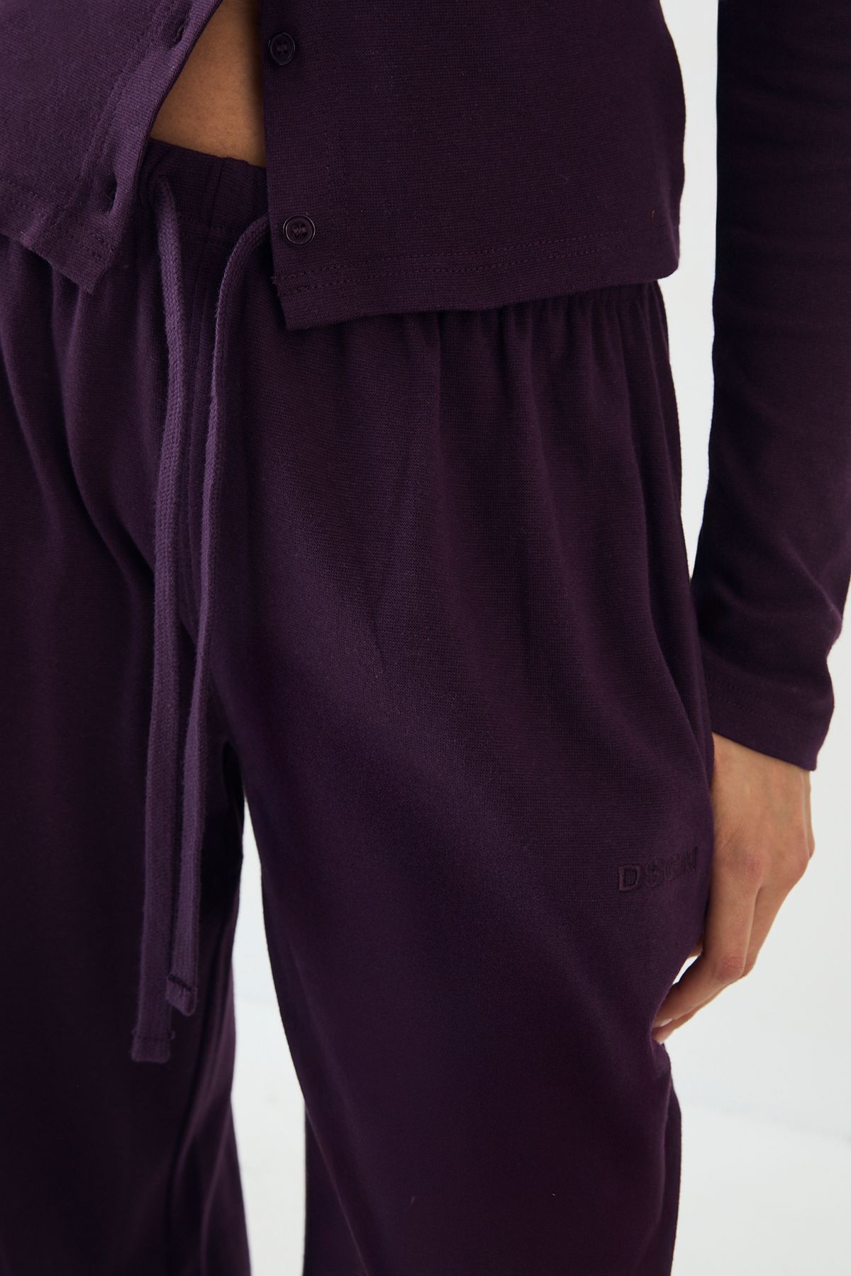 DSGN Studio DSGN Studio Wide Leg Trouser Aubergine image 4
