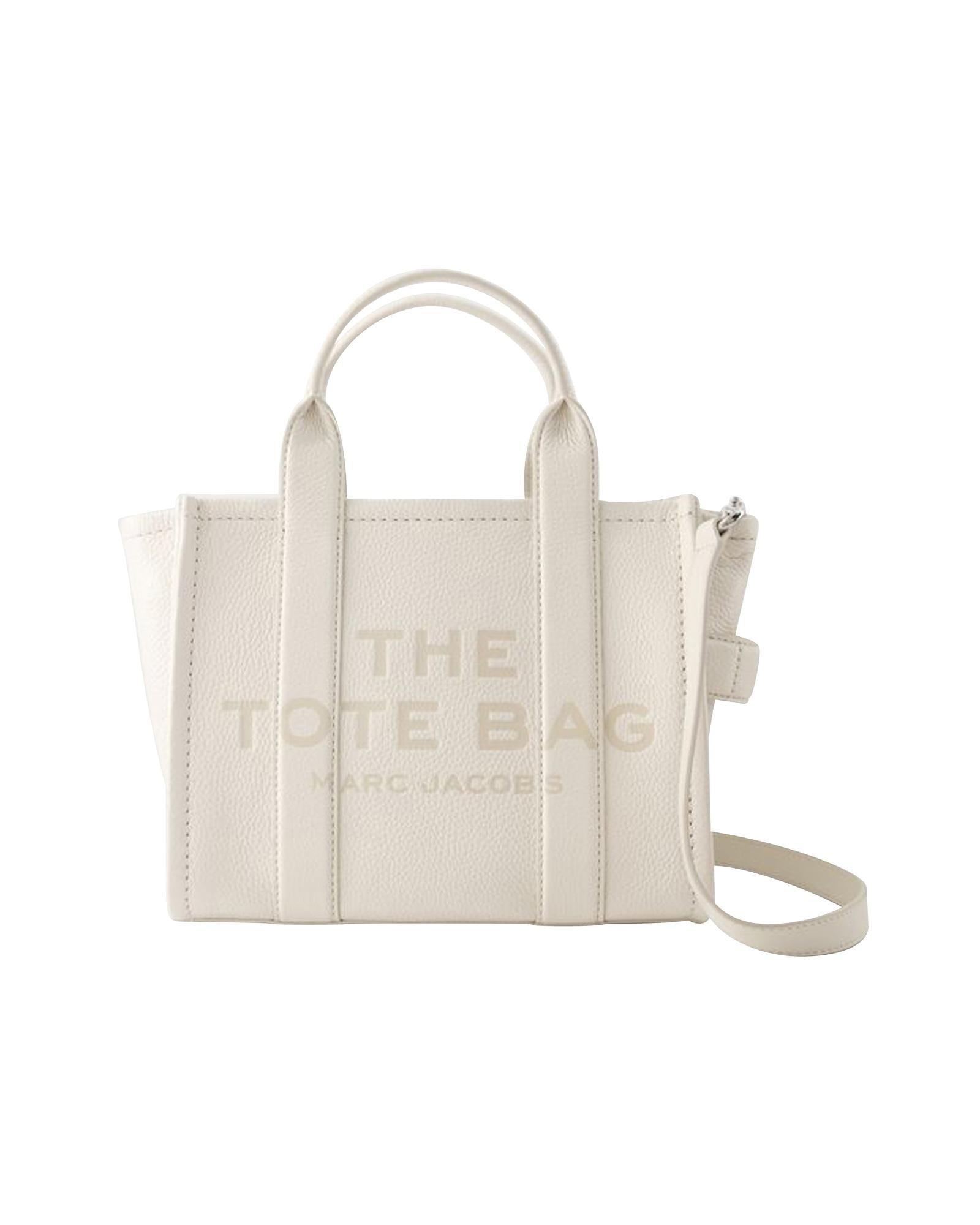 Marc Jacobs The Tote Bag Classic Leather Tote Wo - Metallic | Silver image 1
