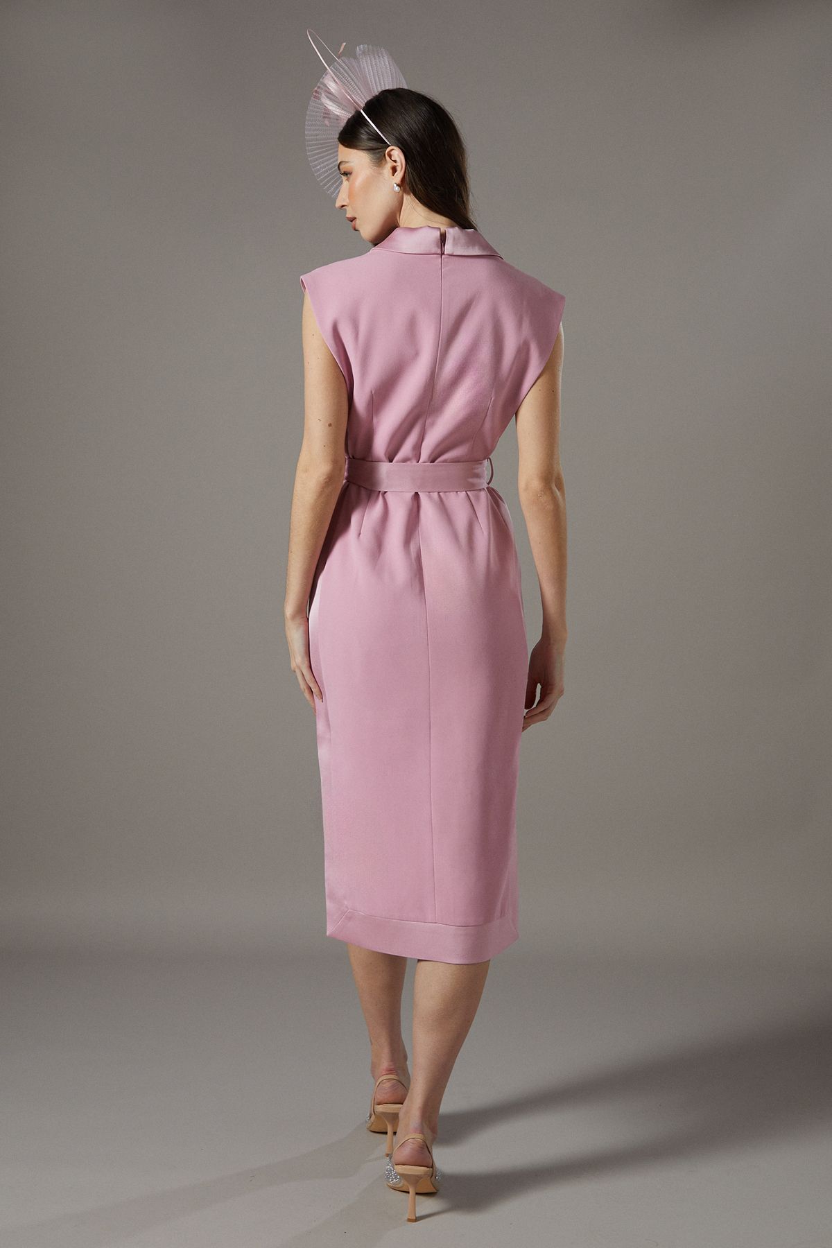 Coast Tux Satin Dress Pink image 3