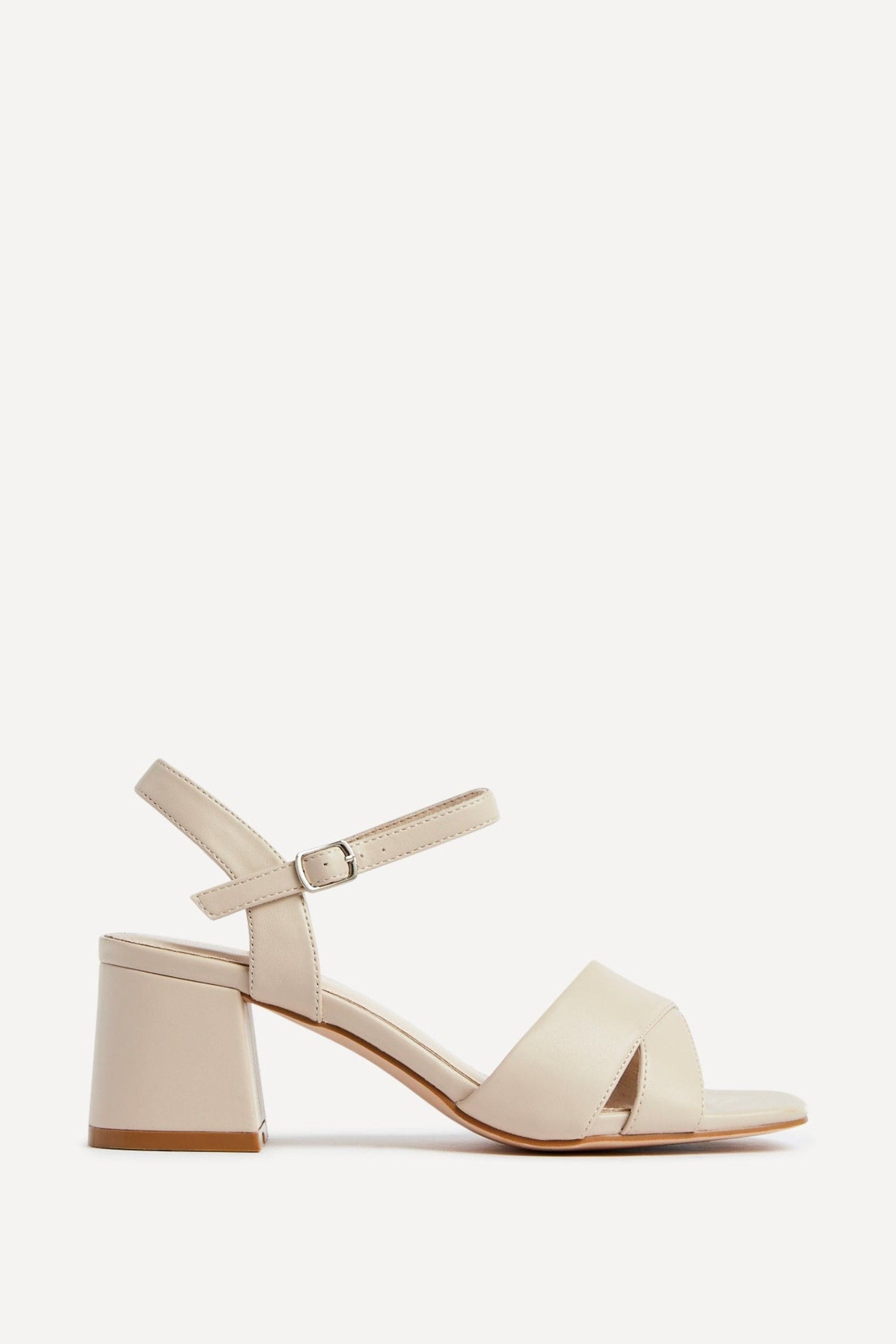 Linzi Vivian Wide Fit Nude Block Heel Sandals image 1