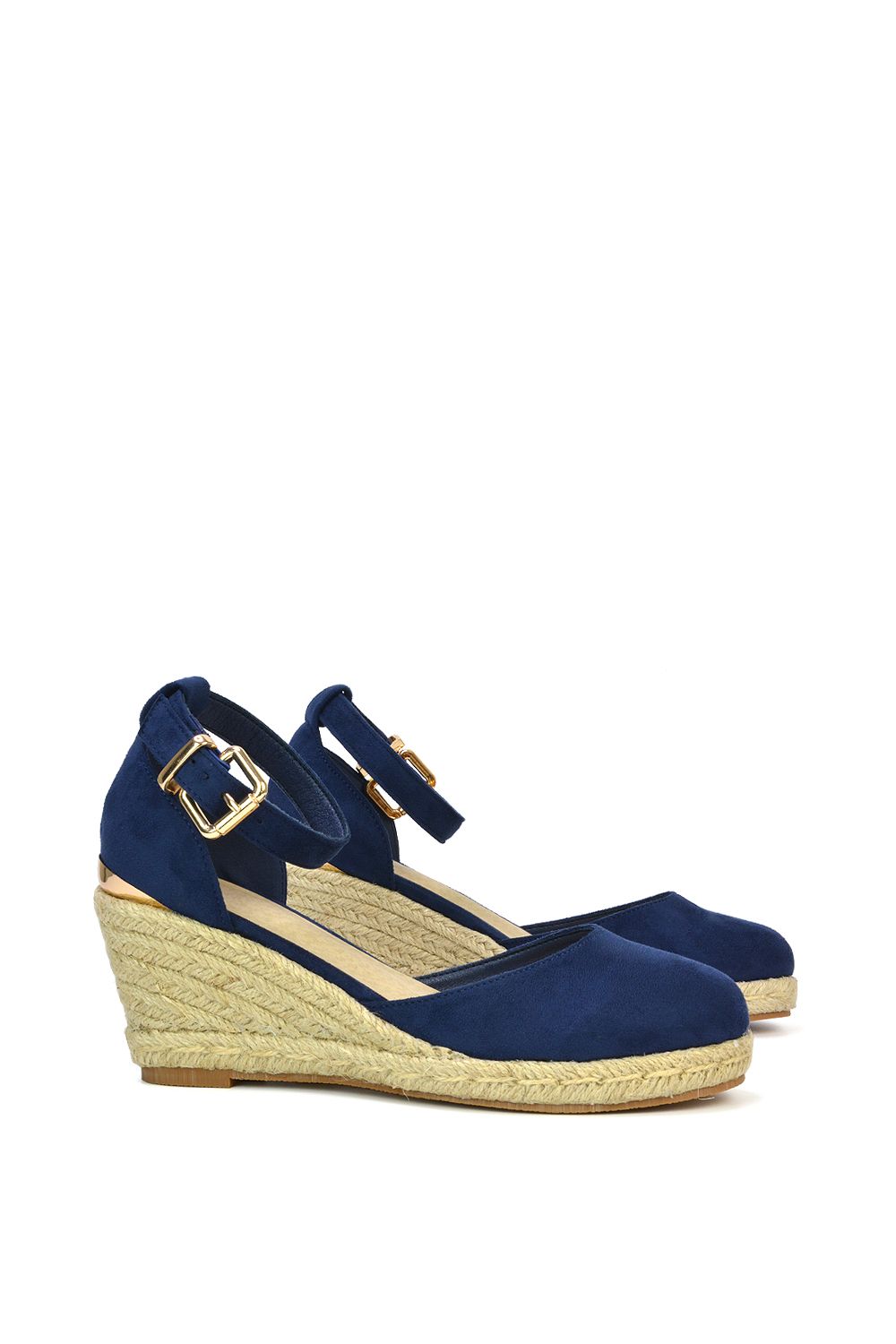 XY London 'Forest' Closed Toe Espadrille Wedge Heel Sandals image 2