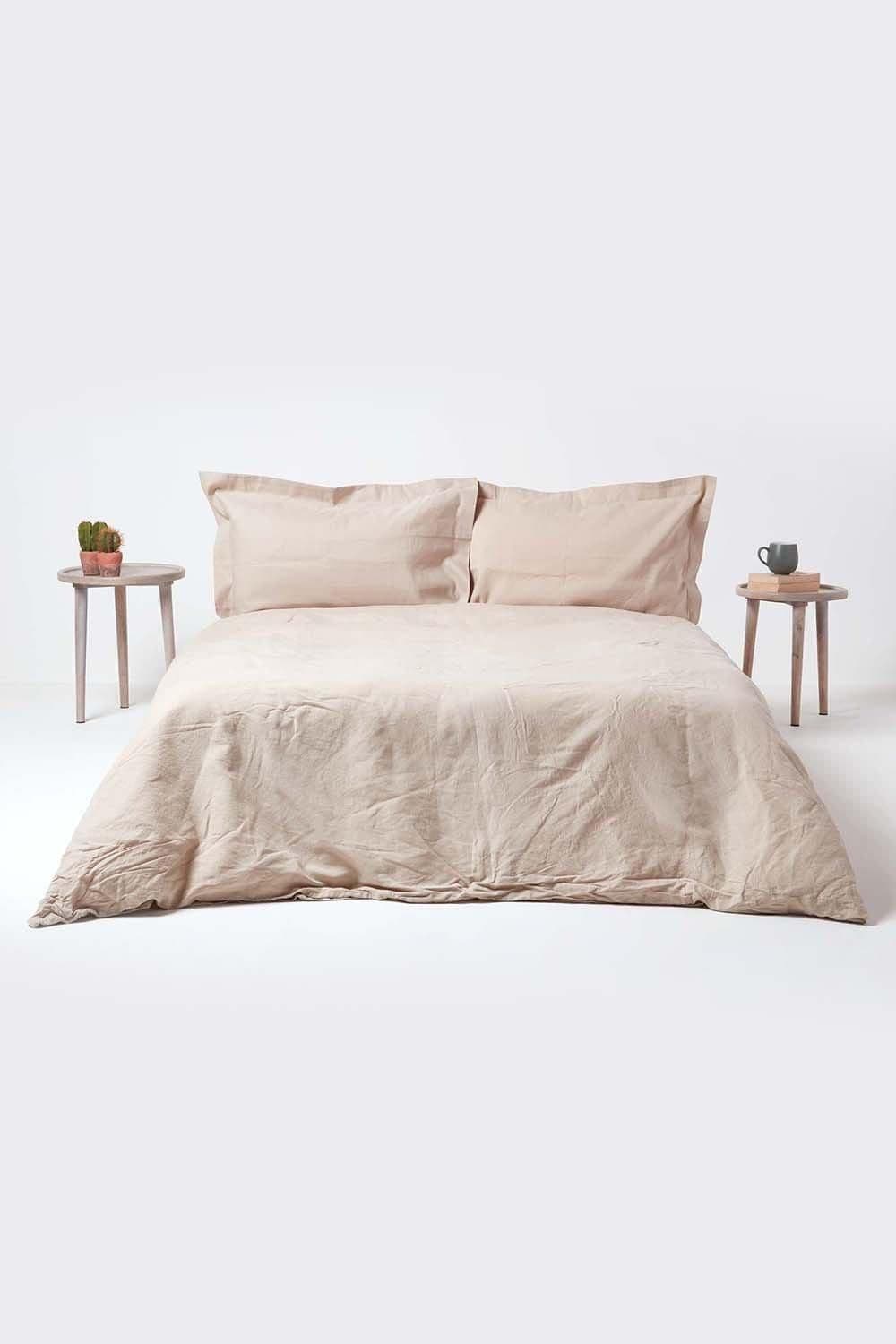 Homescapes Linen Oxford Pillowcase, Standard image 5
