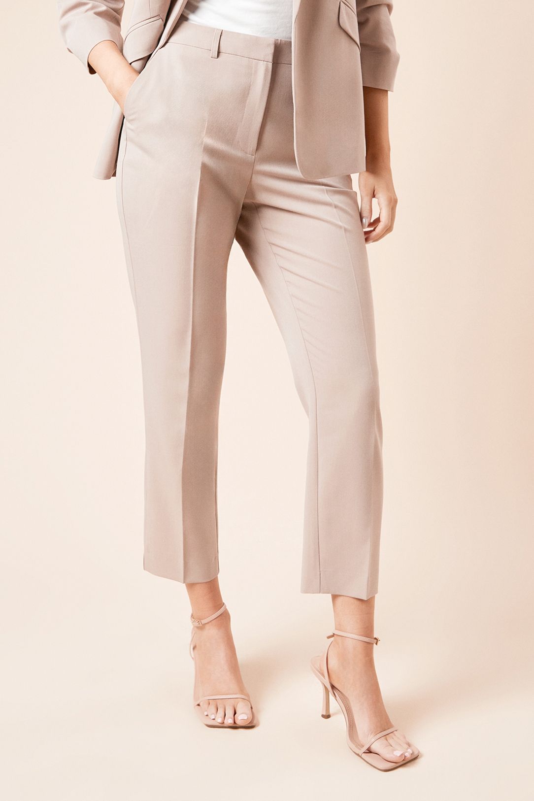 Dorothy Perkins Ankle Grazer Trouser Stone image 2