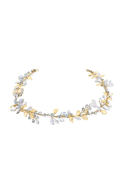 Jon Richard Gold Plated Look of Opal Hair Vine - Gift Pouch