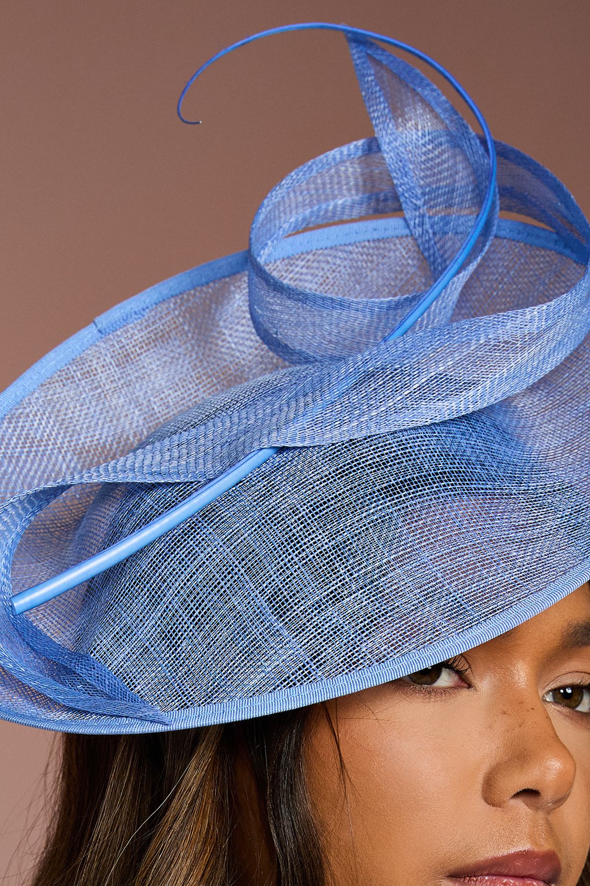 Coast Loop and Quill Disc Fascinator Ice Blue image 3