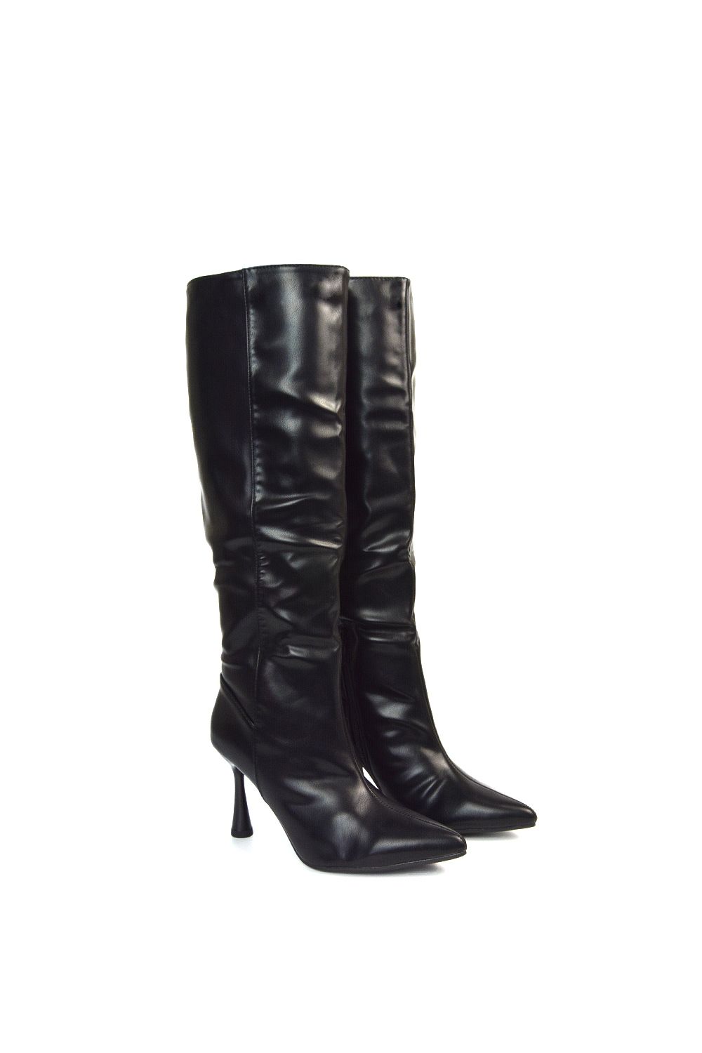 XY London 'Isabel' Stiletto High Heel Pointed Toe Knee High Boots image 3