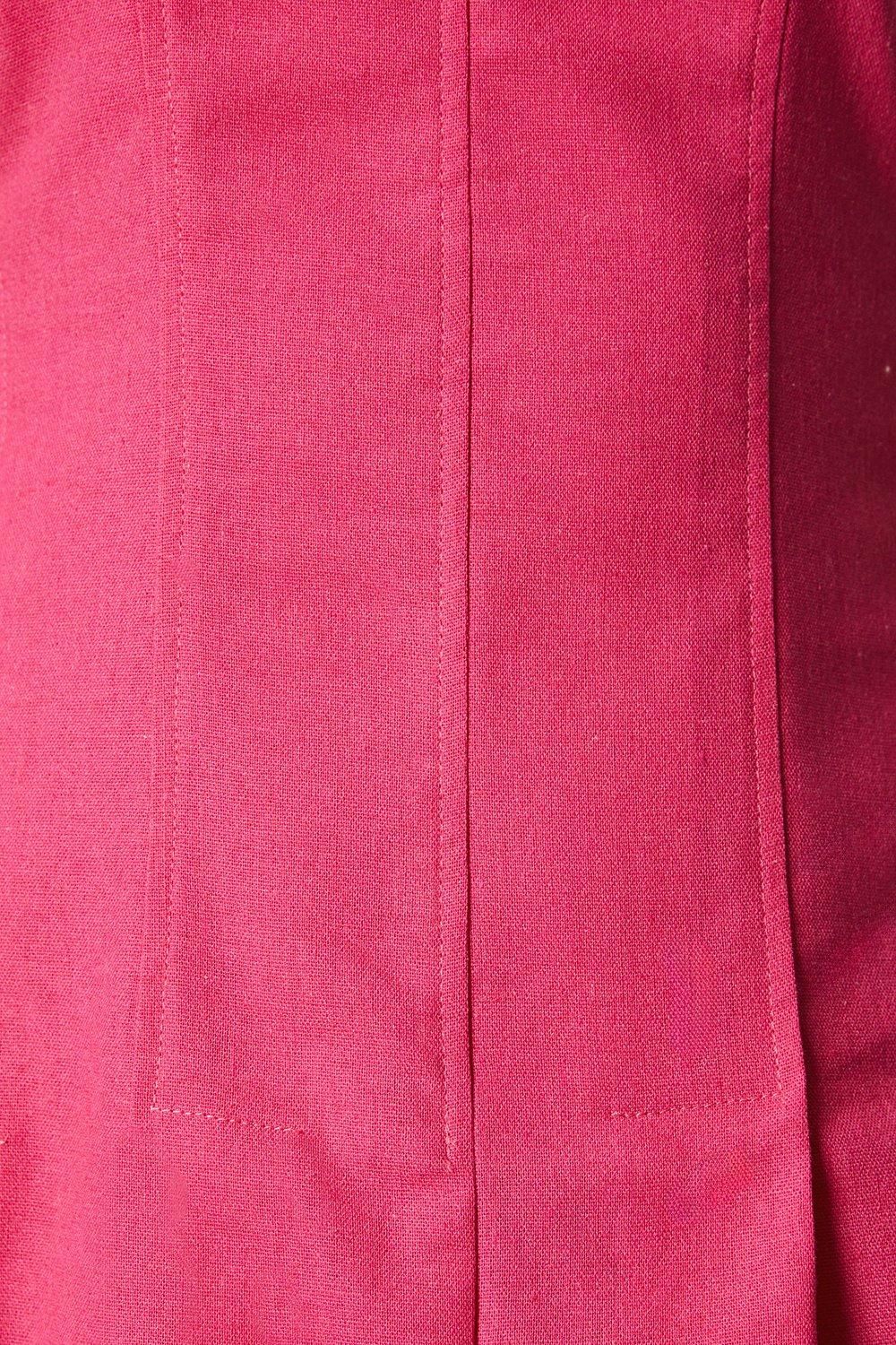Principles Linen Blend Pleat Detail Midi Dress Pink image 5