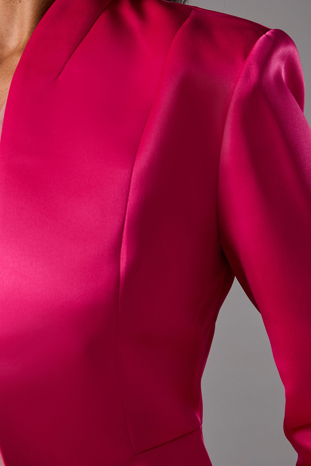 Coast Crop Satin Jacket Bright Pink image 5