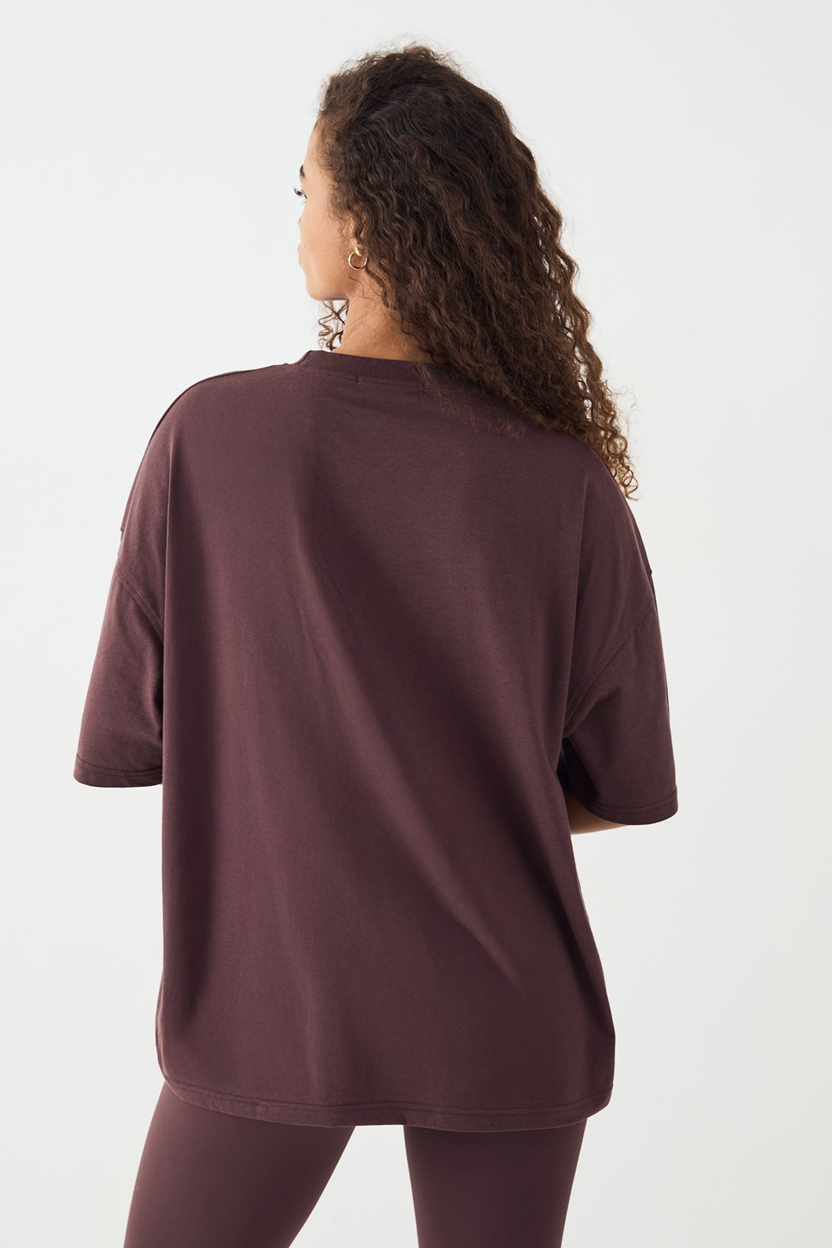 DSGN Studio DSGN Studio Applique Oversized T-shirt Chocolate image 2