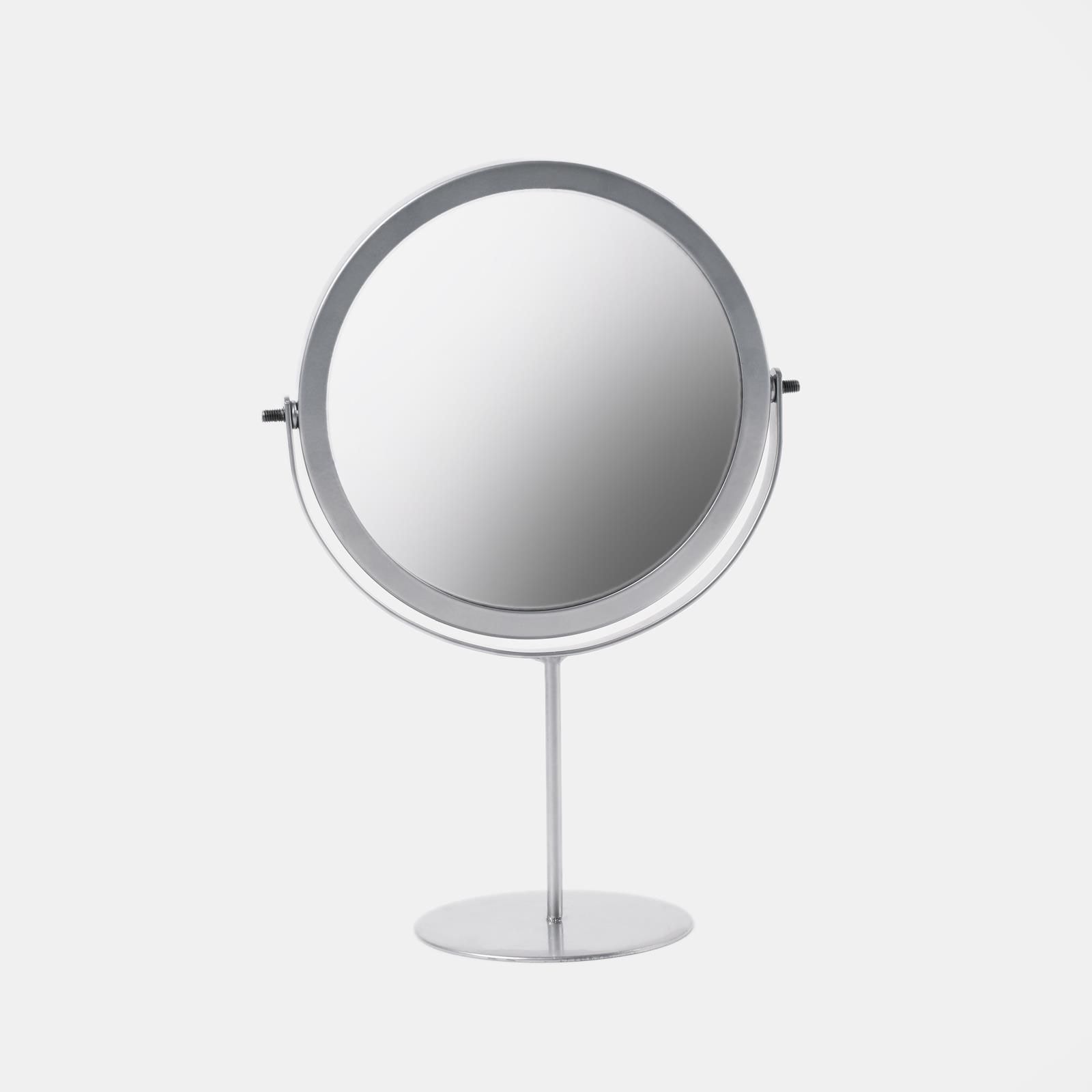 OHS Round Bathroom Mirror Accessories Free Standing Vanity Stainless Steel Silver image 5