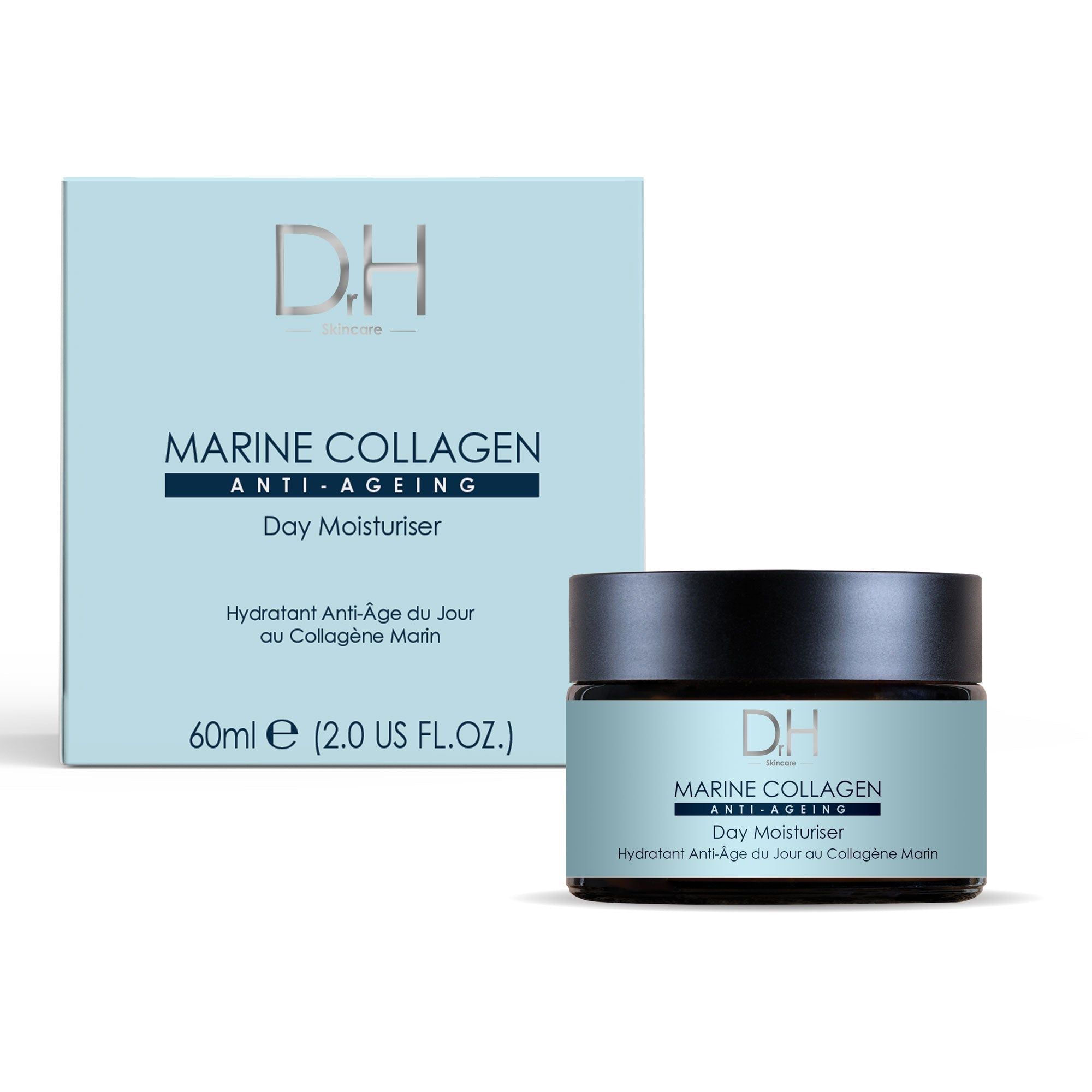 Dr H Marine Collagen Anti-Ageing Day Moisturiser 60ml x 2 Duo Set image 2