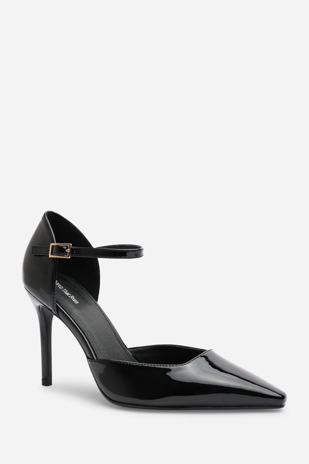 Where's That From 'Winnie' Pointed Toe Stilleto Court Heeled Shoe with Buckle Strap image 3
