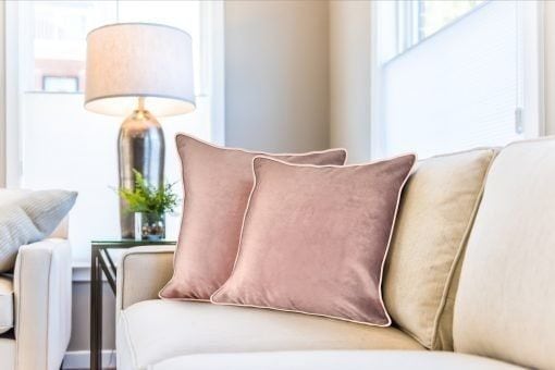 New Edge Blinds Plush Velvet Soft Touch Cushion Cover image 2