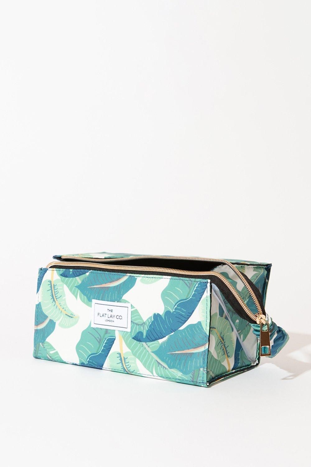 The Flat Lay Co Tropical Open Flat Makeup Box Bag Multi image 4