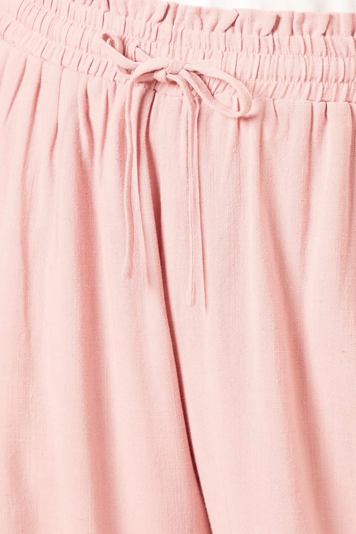Dorothy Perkins Tie Waist Woven Trousers Pink image 5