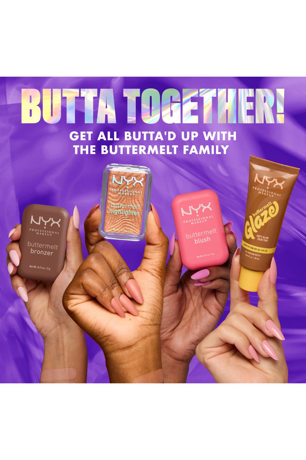 NYX Professional Makeup Buttermelt Highlighter 5g Butta Bling image 2