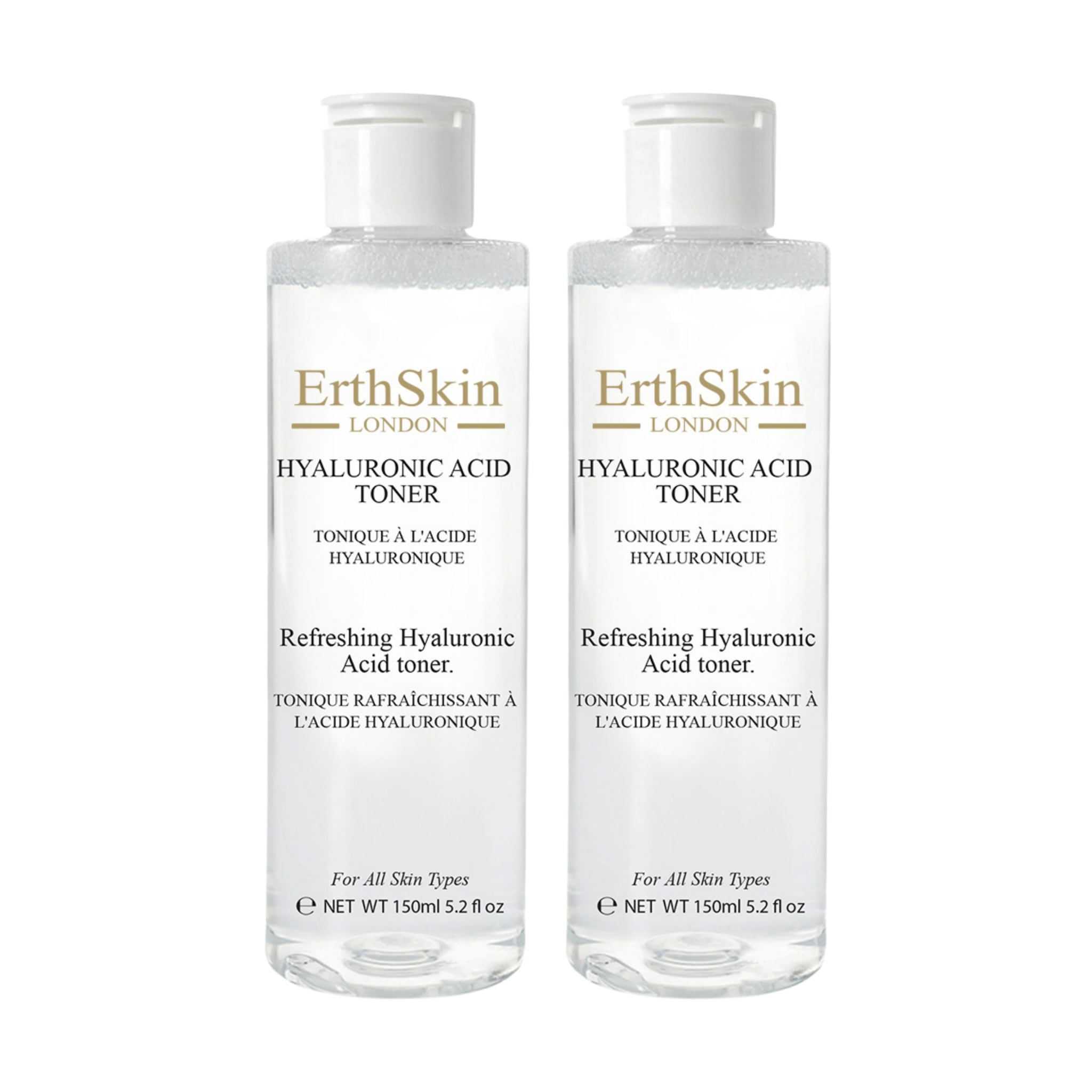 Erth Skin London 2 X Refreshing Hyaluronic Acid Toner 150ml image 1