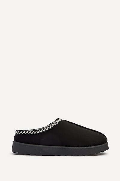 Linzi Tana Black Suede Slipper