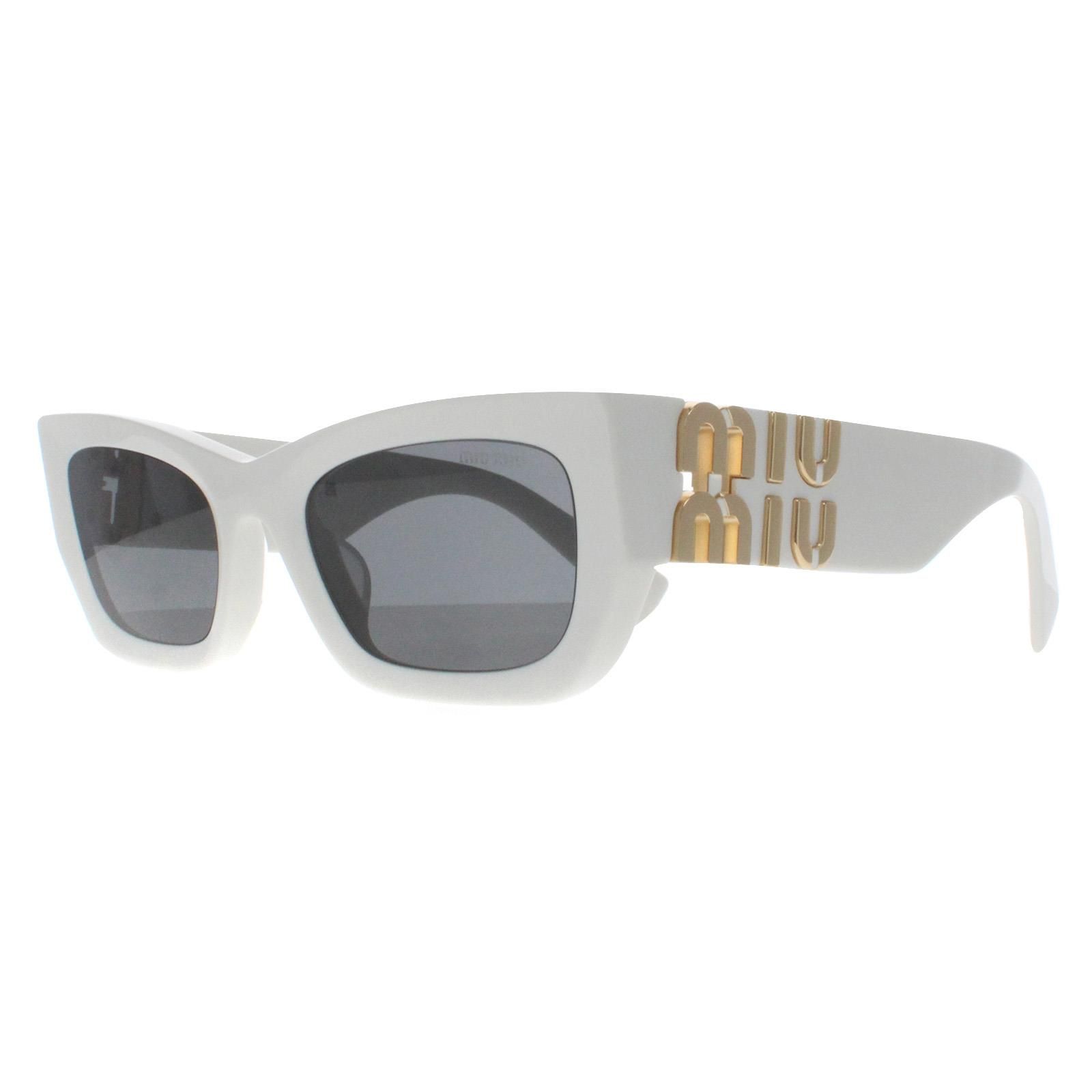 Miu Miu Rectangle White Dark Grey MU09WS image 3