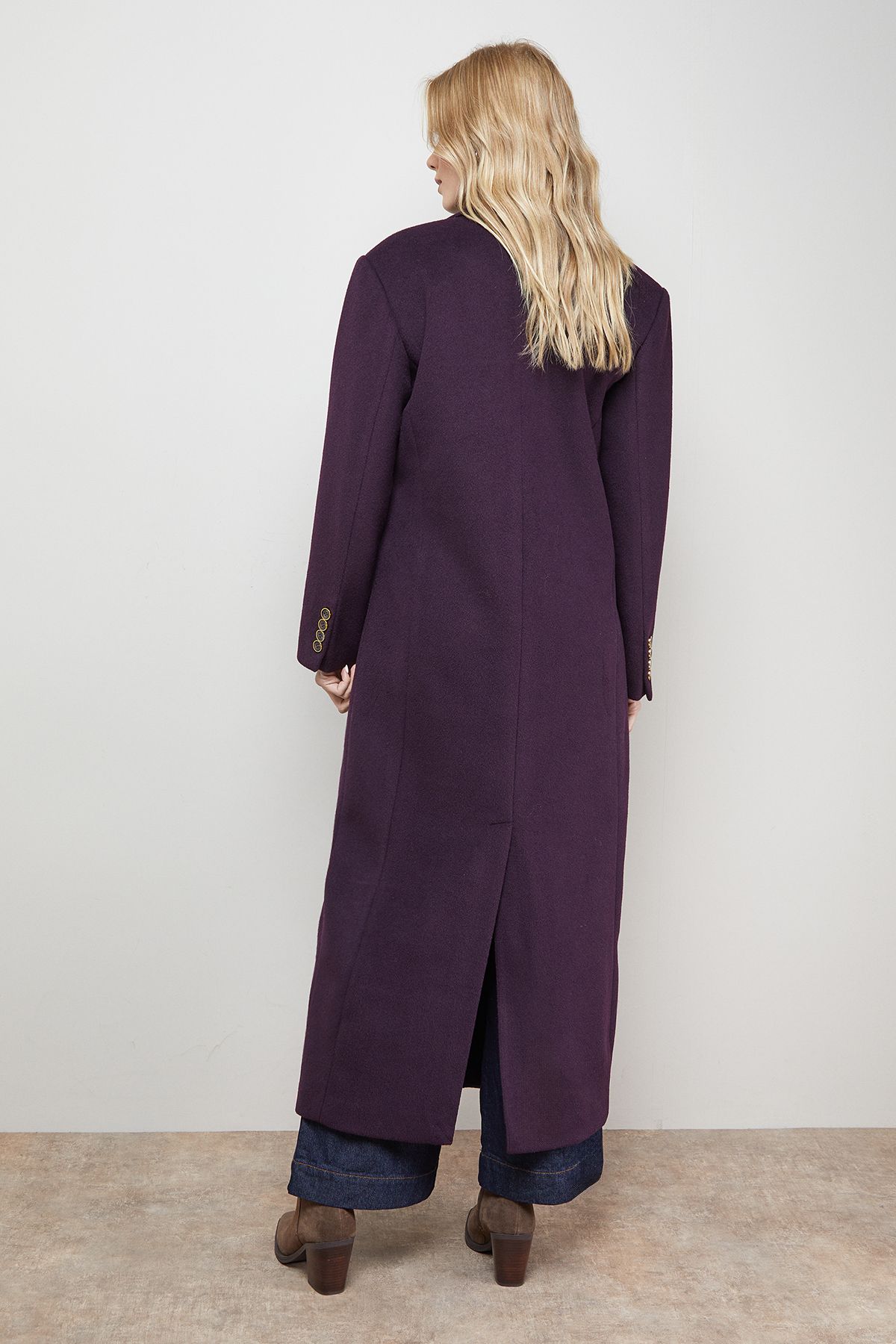 Oasis Maxi Tailored Coat Cherry image 3