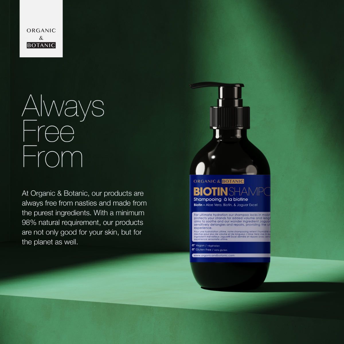 Organic & Botanic Biotin Shampoo 500ml image 2