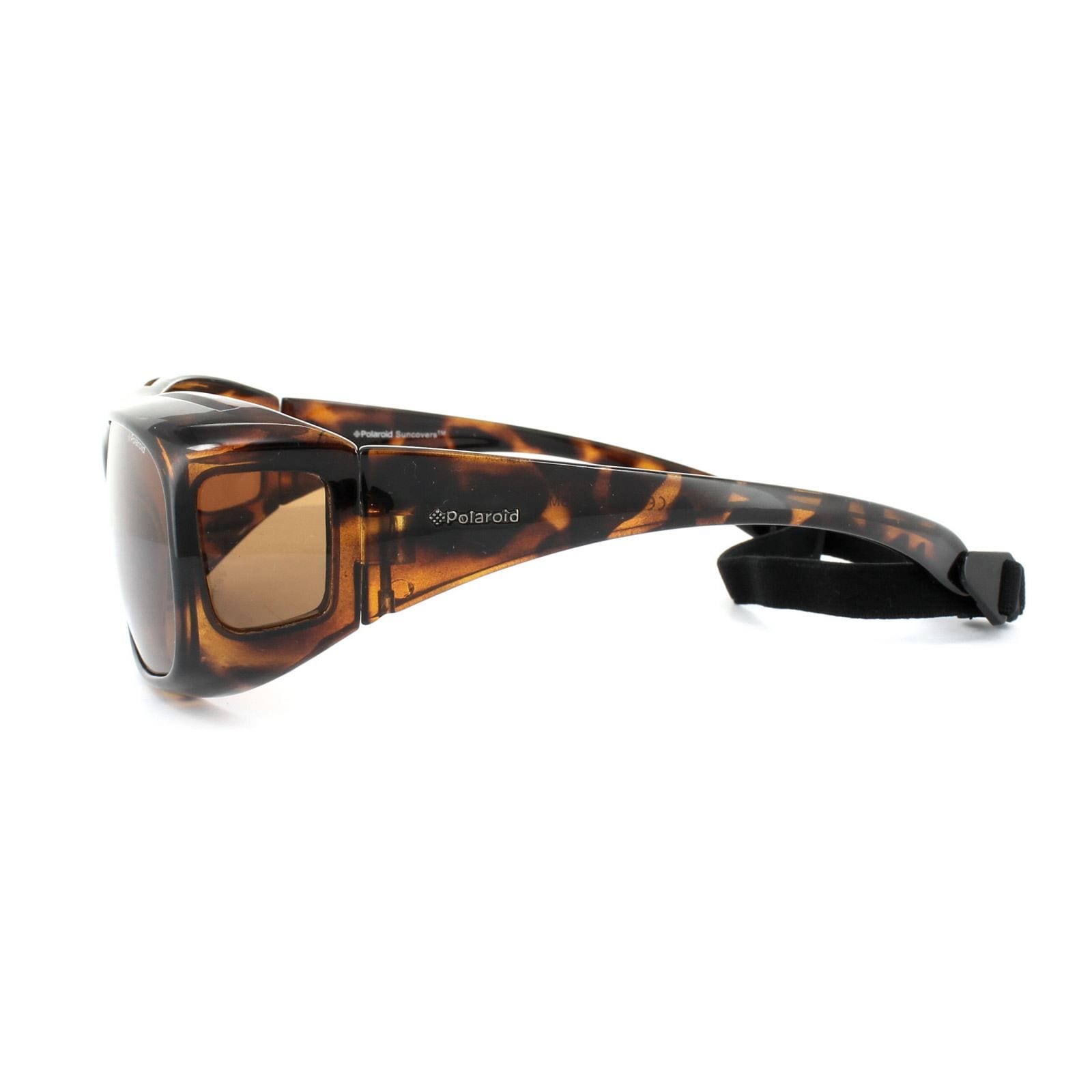 Polaroid Suncovers Wrap Havana Copper Polarized Sunglasses image 3