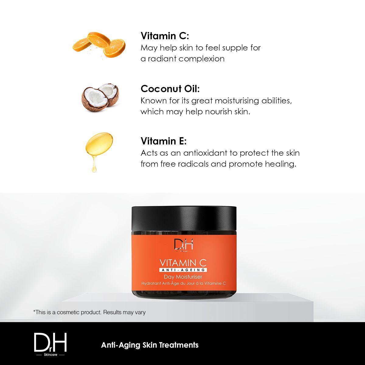 Dr H Vitamin C Anti-Ageing Day Moisturiser 60ml image 2