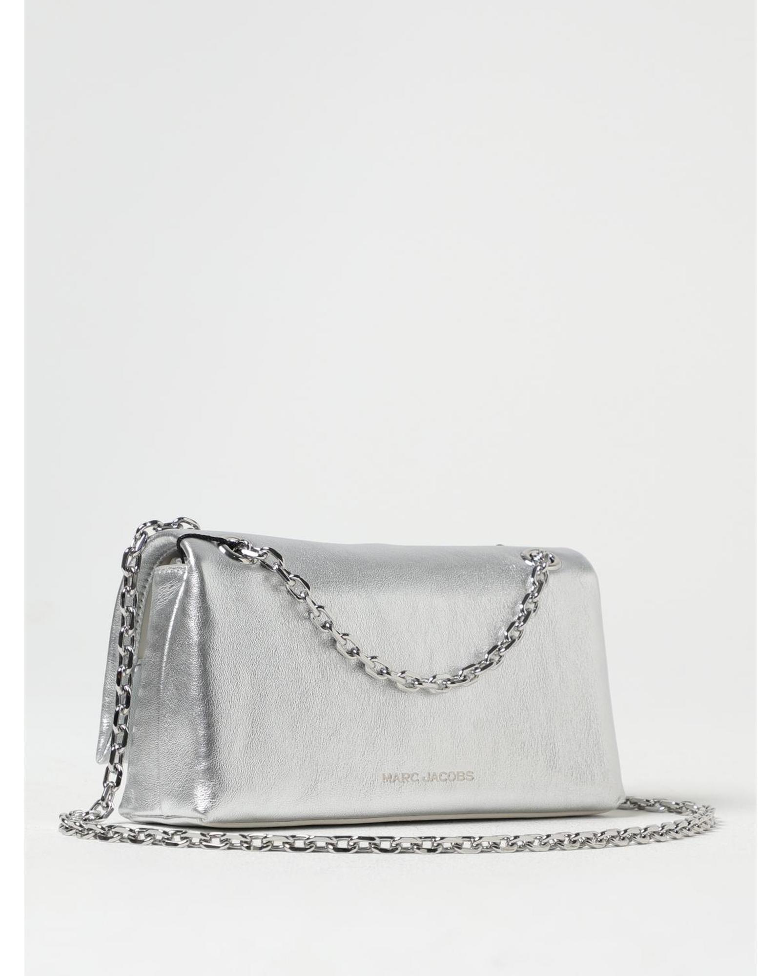 Marc Jacobs Metallic Clutch Bag Wo - Silver image 2